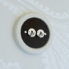 2 Gang Black Switch With Chrome Toggle