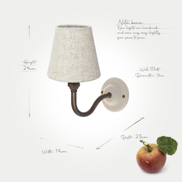 Bergholt Linen Wall Light - Image 4