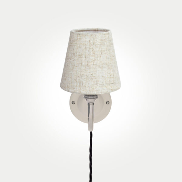 Bergholt Linen Plug-In Wall Light - Image 5