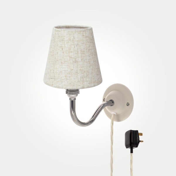 Bergholt Linen Plug-In Wall Light - Image 8