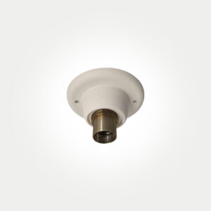 Flush Fitting Ceiling Rose With Bulb Holder