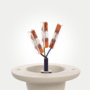 Wired Bulb-Holder For Flush Fitting