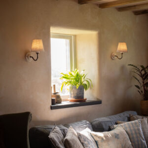 Bergholt Linen Wall Light